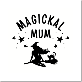 Magickal Mum Witch and Cat Mother's Day Cheeky Witch® Posters and Art